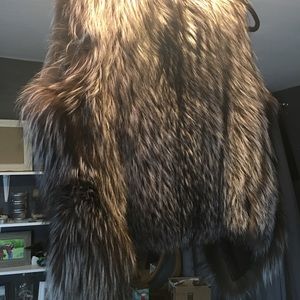 Real Fur Vest- Silver Fox (M)